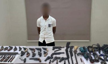 ضبط عنصر إجرامى لقيامه بإدارة ورشة لتصنيع الأسلحة النارية بدون ترخيص في الأقصر 