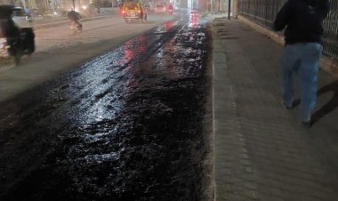 محافظ الغربية يتابع استكمال رصف شارع البحر بالمحلة الكبرى