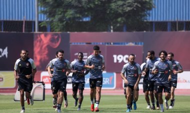 بعد الفوز على بيراميدز.. الأهلي يؤدي مرانه استعدادا لمباراة المصري