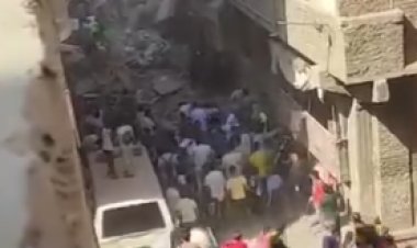 فرض كردون أمني وفصل الغاز والكهرباء عن موقع منزل روض الفرج المنهار (صور)