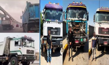 القبض على قائدي 3 سيارات "نقل ثقيل"لقيامهم بالقيادة برعونه بأكتوبر 