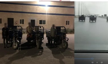 القبض على قائدى 3 تروسيكلات لأداء حركات استعراضيه خلال سباق على طريق الإسماعيلية 