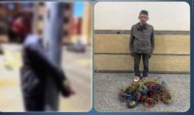 "ربطوه فى العامود "...القبض على لص الأسلاك بأكتوبر 