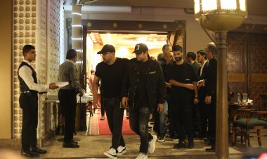 بالصور| أحمد السقا ومصطفى خاطر وياسر جلال وأحمد بدير ونجوم الفن في عزاء ناهد  رشدي