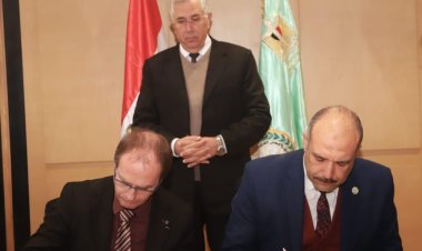 وزير الزراعة يشهد توقيع مذكرة تفاهم مع الاتحاد الوطني الفرنسي لمنتجي تقاوي البطاطس