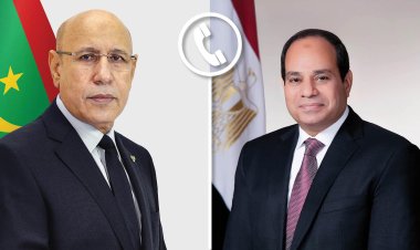 الرئيس السيسي  يهنئ نظيره الموريتاني بمناسبة تولي بلاده رئاسة الدورة الجديدة للاتحاد الإفريقي