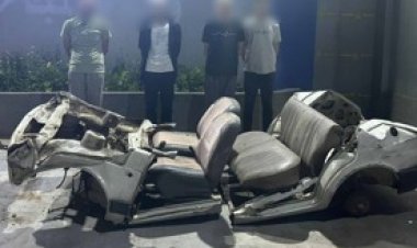 القبض على 6 أشخاص لقيامهم بسرقة سيارة وعدادات مياة