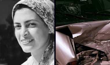 الفنانة التشكيلية مي عبدالله تنجو من حادث سير مروع