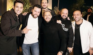 بالصور..نجوم الفن يحتفلون بعيد ميلاد محمد حماقي