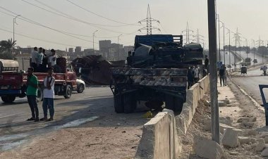 مصرع شخص وإصابة «4» آخرين فى حادث مرورى على الطريق الدائرى الأوسطى 