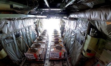 القوات الجوية المصرية تواصل إسقاط أطنان من المساعدات الإنسانية على قطاع غزة