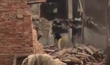 وفاة شخص إثر انهيار جزئي لعقار بمنطقة إمبابة