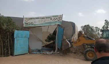 تنفيذ المرحلة الثالثة من الموجة الـ 22 لازالة التعديات علي الأراضي الزراعية وأملاك الدولة بالجيزة