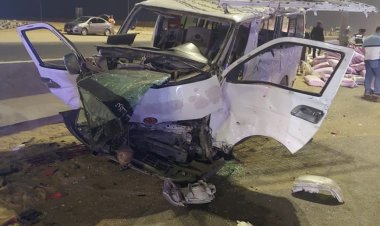 مصرع وإصابة 5 أشخاص فى حادث تصادم بمنطقة أكتوبر (صور)