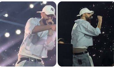 بملابس شبه عارية.. الرابر شهاب يتحدى  قوانين المجتمع و نقابة  الموسيقيين فى حفله بالساحل الشمالى