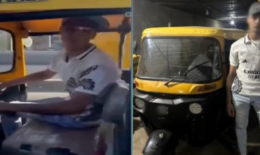 القبض على سائق توك توك لتعديه على مواطن صوره أثناء السير عكس الإتجاة 