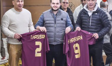 سيراميكا كليوباترا يحتفل بالتوأم بعد تولي تدريب منتخب مصر