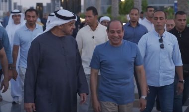 جولة للرئيسين السيسي ومحمد بن زايد في العلمين الجديدة