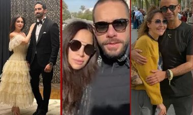 أحلى 3 عرائس في الوسط الفني: منة شلبي ومي عز الدين وآمال ماهر يتألقن مع أزواجهن