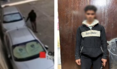 القبض على خادش السيارات بمسمار فى الوايلي 