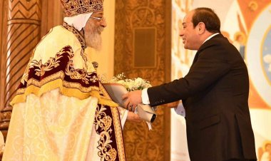 قداسة البابا يهنئ الرئيس السيسي بعيد الفطر