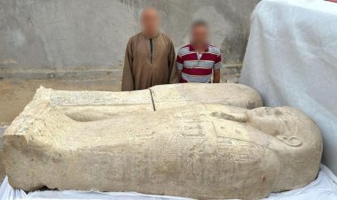 ضبط تابوت أثري بحوزة شخصين بسوهاج بقصد الإتجار