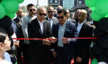 وزير الرياضة يفتتح حمام السباحة الأولمبي في نادى سيتي كلوب ببنها