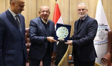 بعد تكريمه من محافظ بغداد:  لطفي لبيب: «إحنا شعب محب للعراقيين والعراقيين بيحبونا»