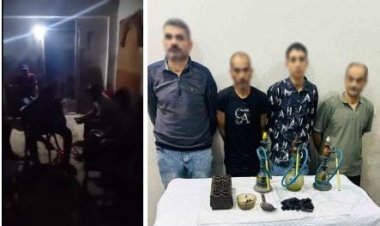 ضبط مقهى لتعاطي المخدرات في دمياط