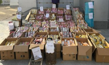 ضبط عامل بالفيوم بحوزته أكثر من مليون قطعة ألعاب نارية