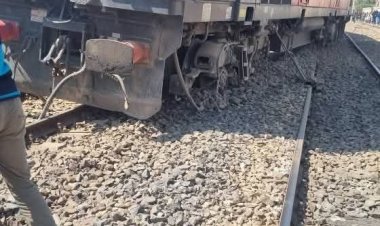 خروج عربات قطار قادم من الإسكندرية عن القضبان قبل دخوله محطة سكك حديد طنطا