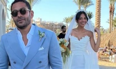 الصور الأولى من حفل زفاف تميم يونس على فتاة من خارج الوسط الفني
