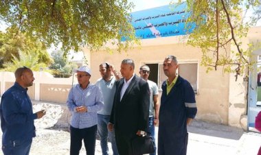 رئيس شركة المياه بالبحر الأحمر يتفقد محطات وروافع  خط مياه قنا سفاجا