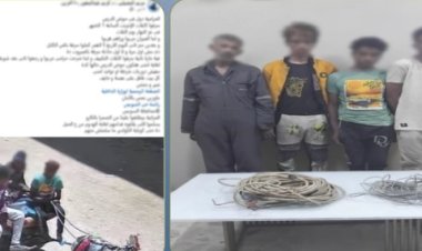 ضبط 3 عاطلين سرقوا أسلاك كهرباء من أمام مسجد بالسويس باستخدام "كارو"