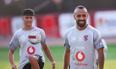 قبل لقاء سموحة.. انتظام أفشة ومحمد عبدالله في تدريبات الأهلي