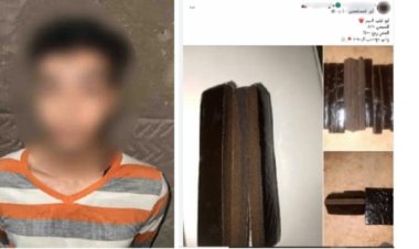 القبض على شاب لقيامه بالترويج لبيع مخدر الحشيش على الإنترنت بدار السلام