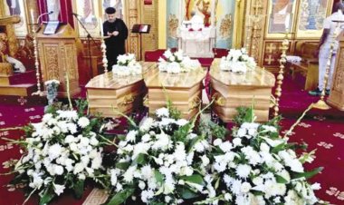 البابا تواضرس الثاني يحضر صلوات تجنيز ثلاثة رهبان من جنوب إفريقيا بالكاتدرائية