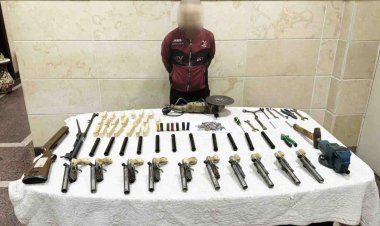 سقوط عنصر إجرامي حول مسكنه ورشة لتصنيع الأسلحة النارية في البحيرة 