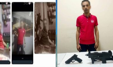 القبض على سمسار  نشر صورا أثناء حمله أسلحة بالغربية 