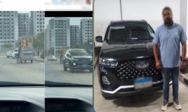 ضبط قائد سيارة ملاكي سير عكس الاتجاه بالقاهرة وتعريض حياته والمواطنين للخطر