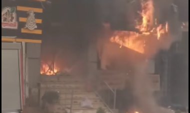 إخماد حريق التهم محل ملابس بمنطقة حدائق حلوان