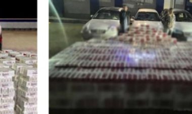 ضبط 4 أشخاص وبحوزتهم أكثر من 61 ألف عبوة سجائر مهربة ومجهولة المصدر بمطروح