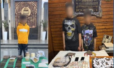 البيع علنى فى شبرا الخيمة.. القبض على 3 عاطلين بحوزتهم كوكتيل مخدرات