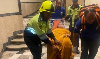 أمن القاهرة ينقذ سيدة غير قادرة على الحركة وينقلها للمستشفى بمصر الجديدة 