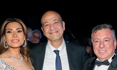 بعد إعلان خبر زواجهما.. أول ظهور لـ عمرو أديب ودينا طلعت