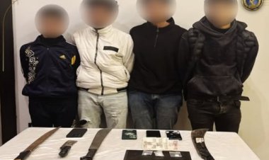 القبض على 4 عاطلين لحيازة أسلحة بيضاء وأداء حركات استعراضية وبلطجة بالإسكندرية 