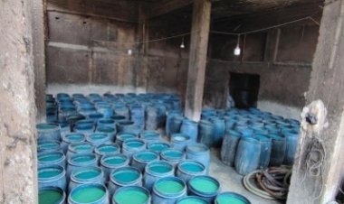 ضبط مصنع غير مرخص لإنتاج الأسمدة والمخصبات الزراعية بالقليوبية