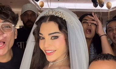 زغروتة حلوة رنت في بيتنا.. هيفاء وهبي تُثير الجدل بفستان زفاف