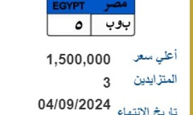 أسعار اللوحات المعدنية المميزة تصل لـ 1.5 مليون جنيه 