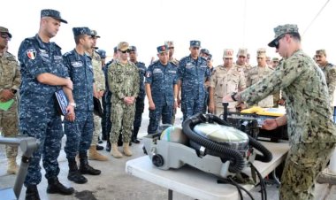 انطلاق فعاليات التدريب البحري المشترك المصري الأمريكي- النسر المدافع- بنطاق البحر الأحمر